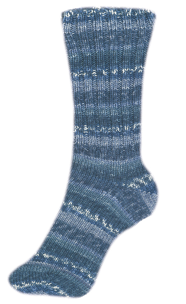 Step Color Sockenwolle 4-fach Pazifik Maskulin