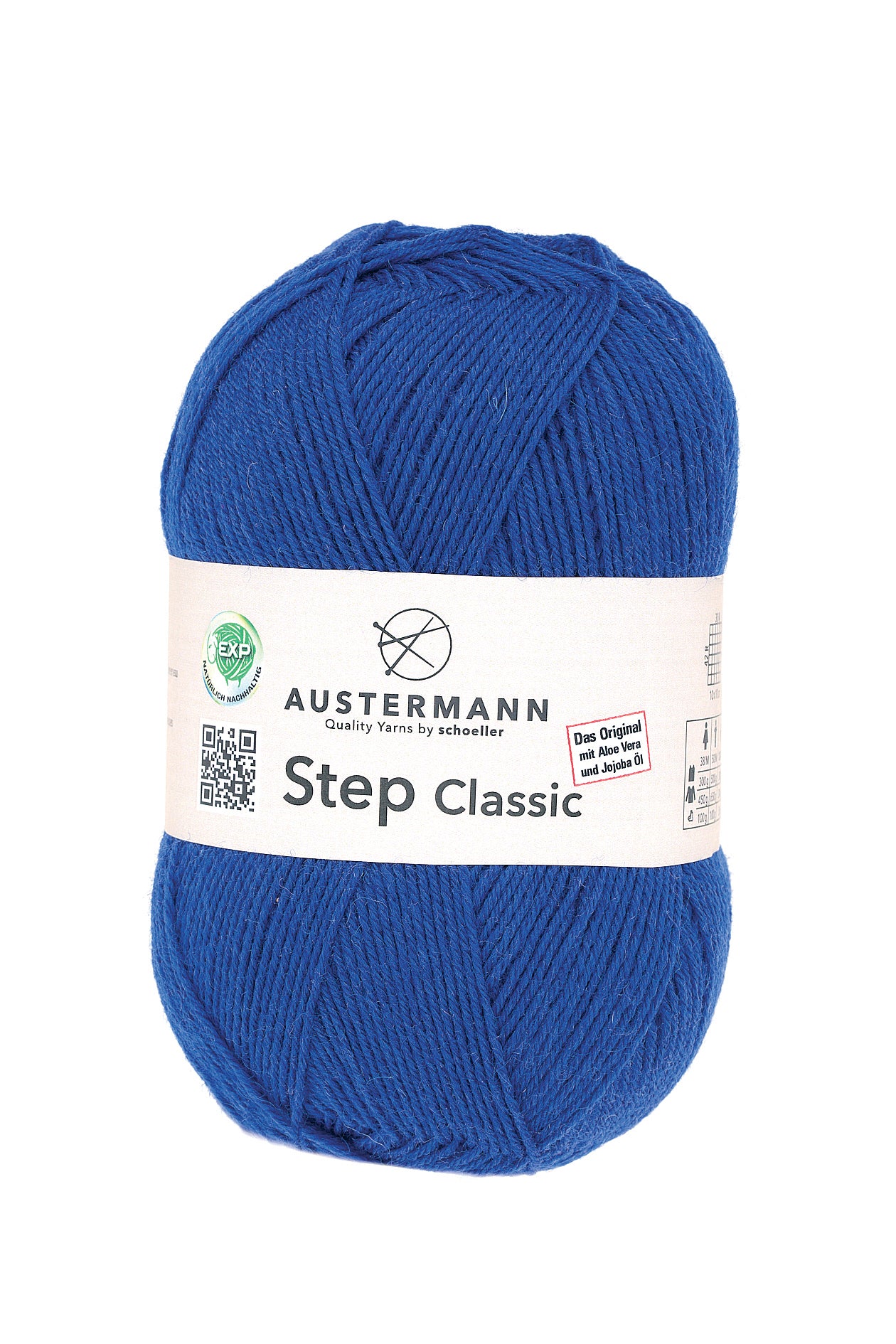 Step Classic Sockenwolle Uni 4-fädig Royalblau