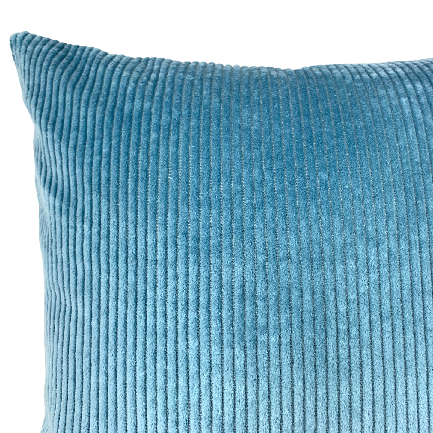 Zierkissen Kissenbezug Frühling Geblümt Pastell 50x50cm Rückseite Hellblau