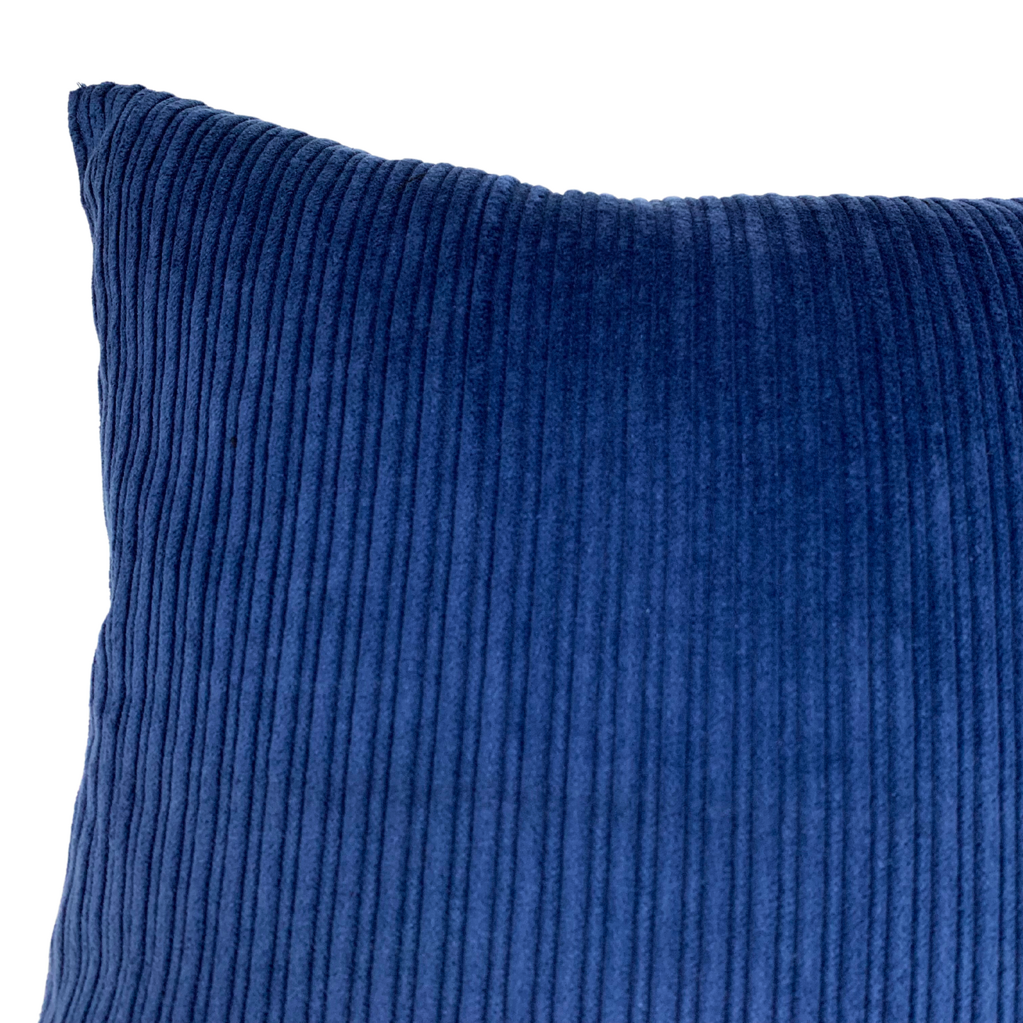 Kinderkissenbezug 40x40cm Kleine Wale Tierprint mit Breitcord Blau