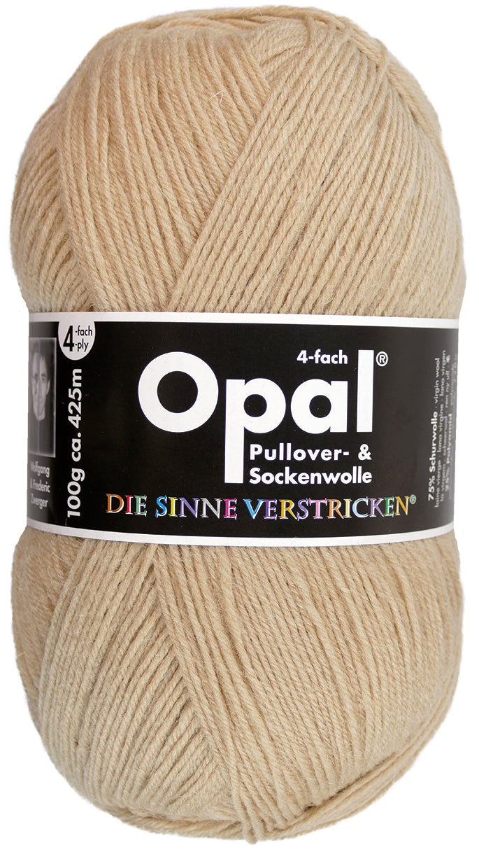 Opal Sockenwolle Uni 4-fädig Camel