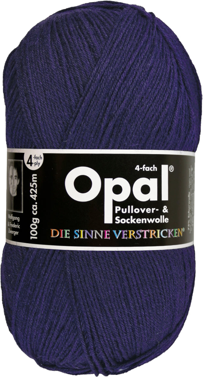 Opal Sockenwolle Uni 4-fädig Marine