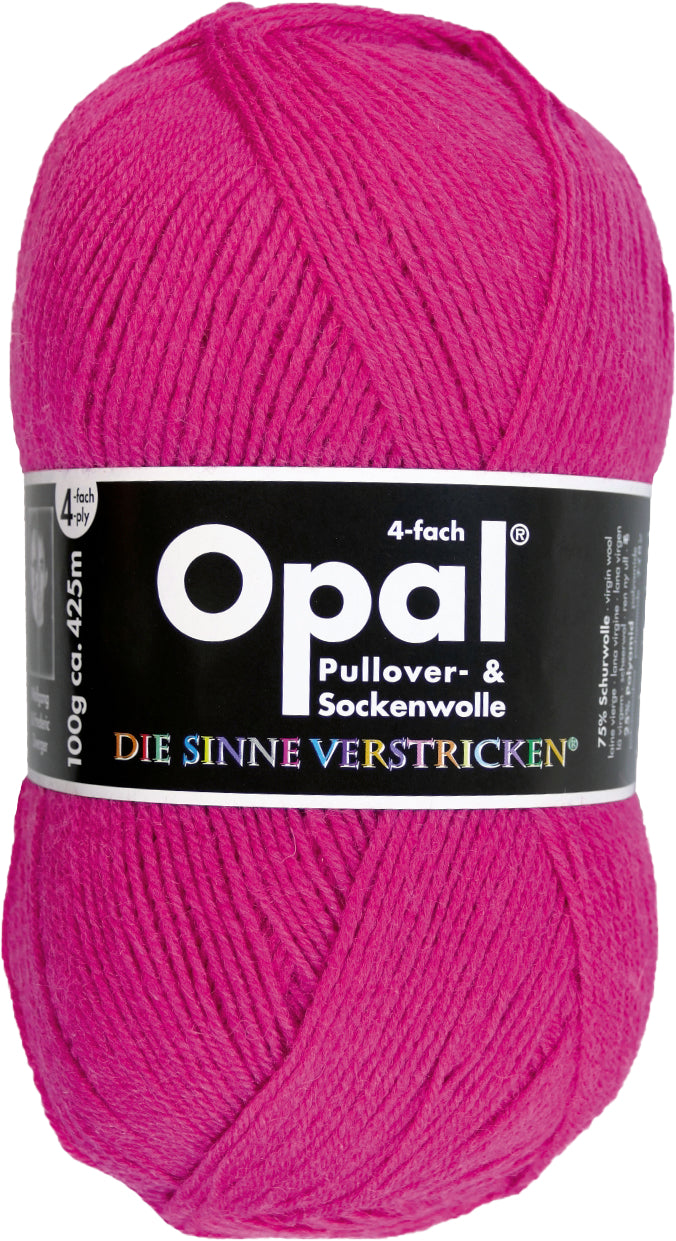 Opal Sockenwolle Uni 4-fädig Pink
