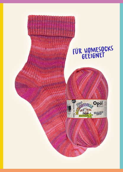 Opal Sockenwolle 4-fädig - Feine Merinowelle Edition 2