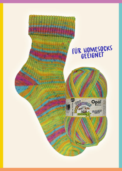 Opal Sockenwolle 4-fädig - Feine Merinowelle Edition 2