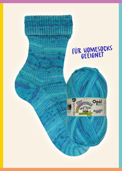 Opal Sockenwolle 4-fädig - Feine Merinowelle Edition 2