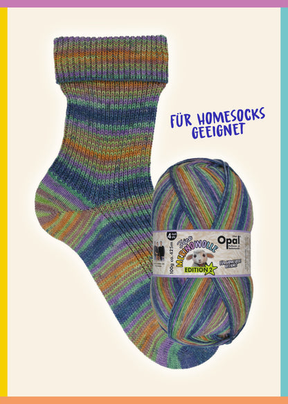 Opal Sockenwolle 4-fädig - Feine Merinowelle Edition 2
