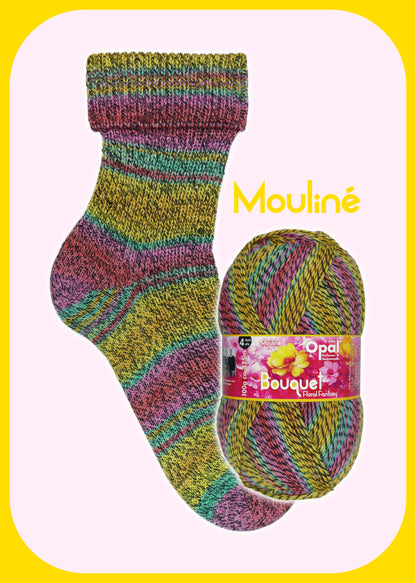 Opal Sockenwolle 4-fach Bouquet Mouliné