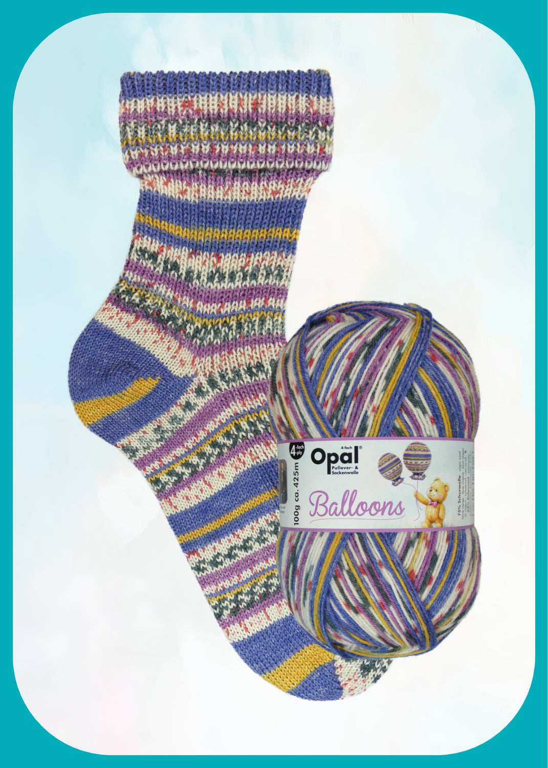 Opal Sockenwolle 4-fach - Balloons 100g