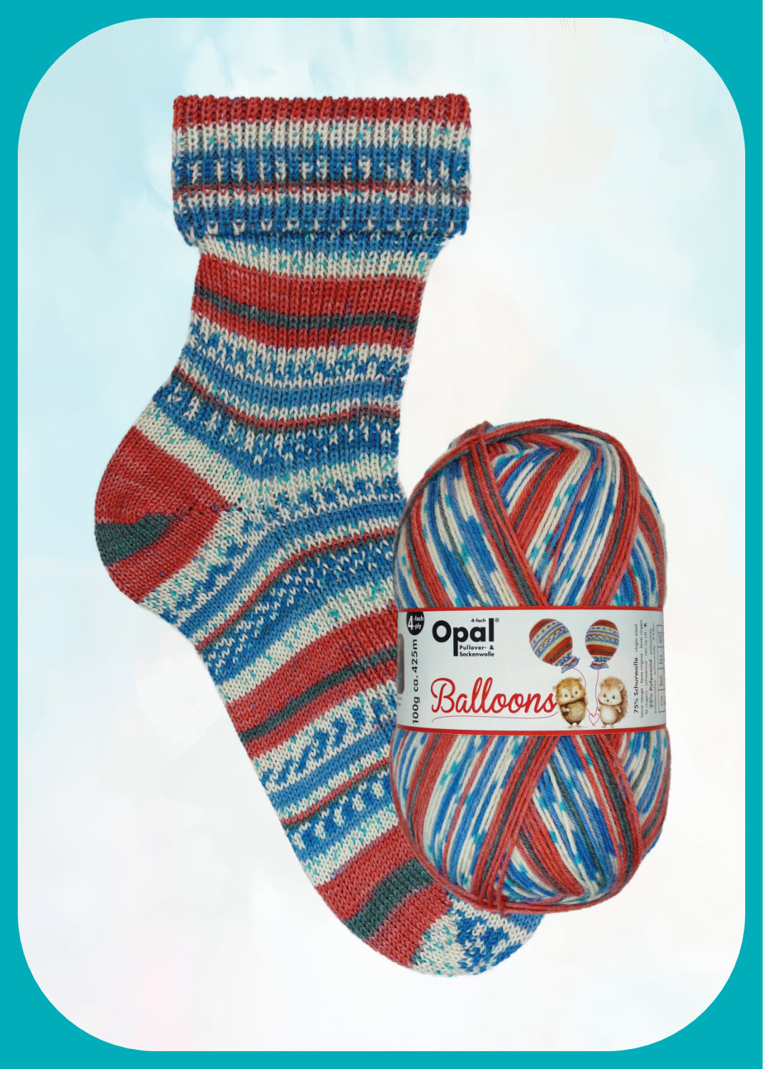 Opal Sockenwolle 4-fach - Balloons 100g