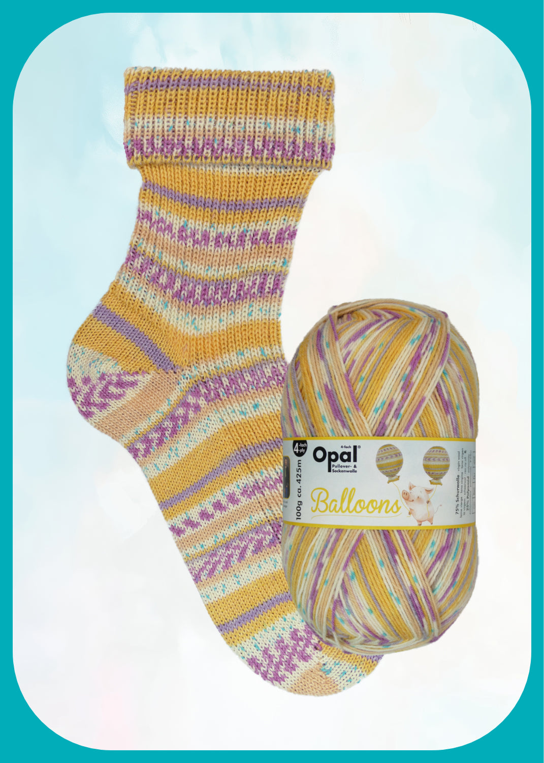 Opal Sockenwolle 4-fach - Balloons 100g