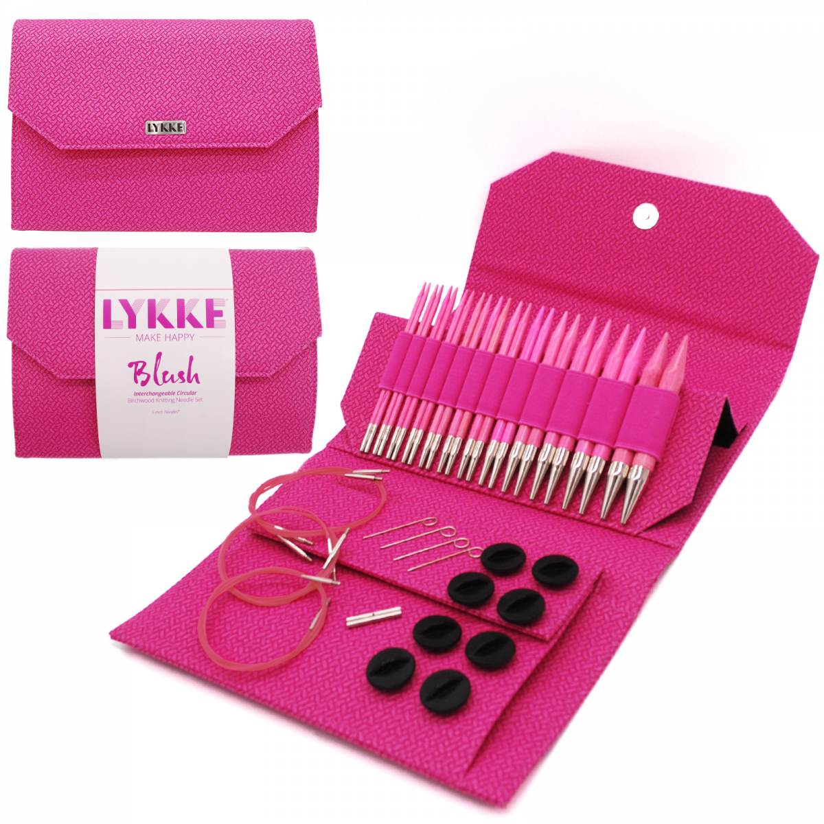 Lykke Stricknadel-Set in Blush 3,5mm-12mm / 12 Rundstricknadeln