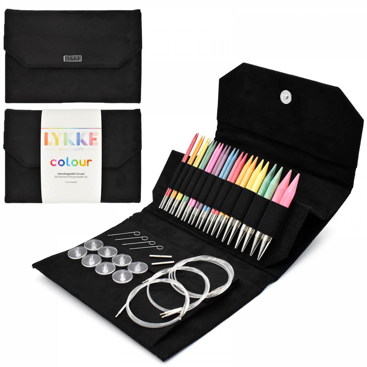 Lykke Stricknadel-Set in Colour 3,5mm-12mm / 12 Rundstricknadeln