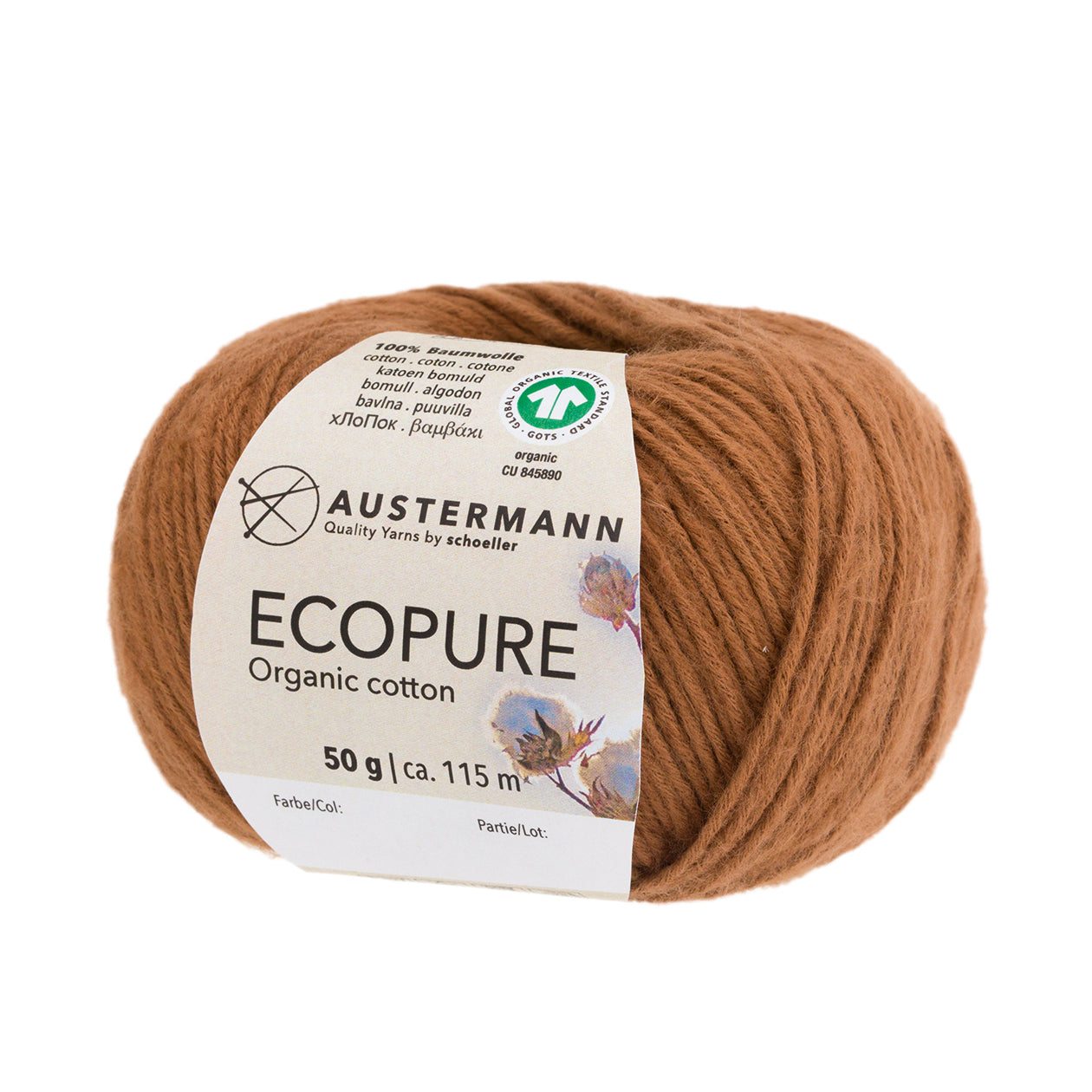 Austermann Wolle Ecopure Organic Cotton 50g