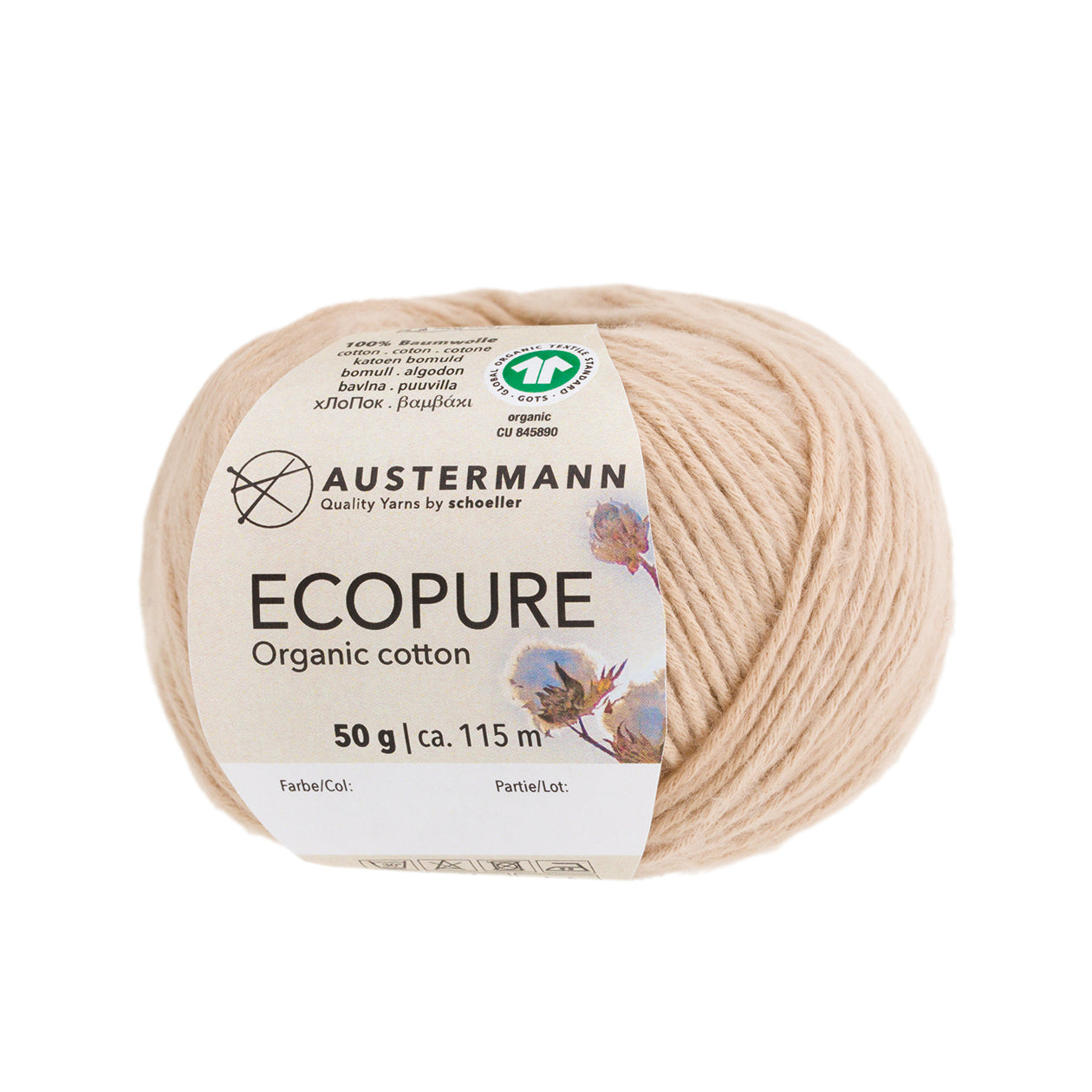 Austermann Wolle Ecopure Organic Cotton 50g