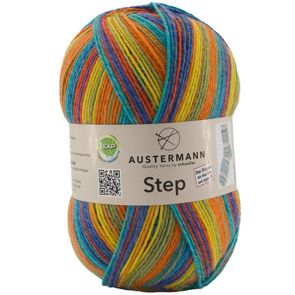 Opal sock yarn uni 4-ply red 