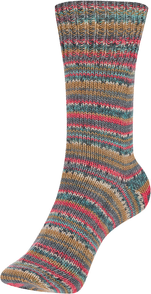 Step Color Sockenwolle 4-fach Raukar