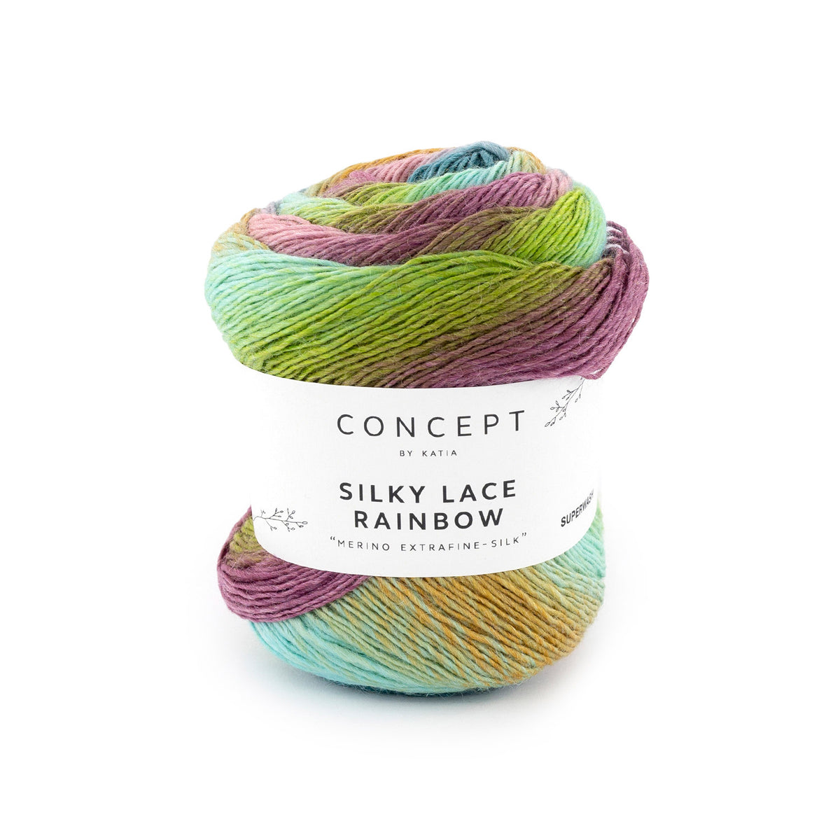 Katia Wolle Silky Lace Rainbow - Concept by Katia 50g