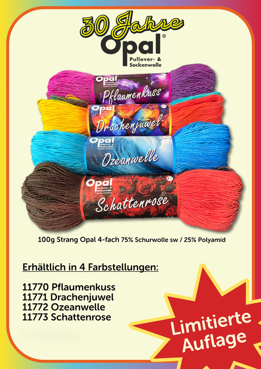 Opal Sockenwolle 17/4 Strangfärbungen 100g Limited Edition