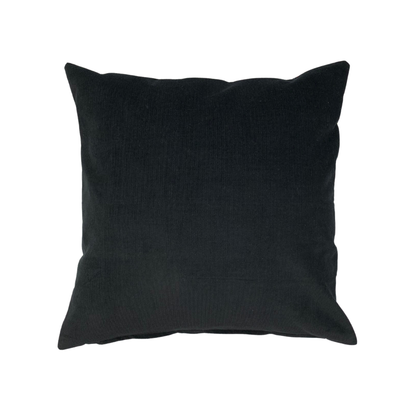 Kissenbezug Geblümt Schwarz Blumenmuster 50x50cm mit Reißverschluss