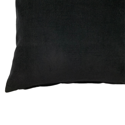 Kissenbezug Geblümt Schwarz Blumenmuster 50x50cm mit Reißverschluss