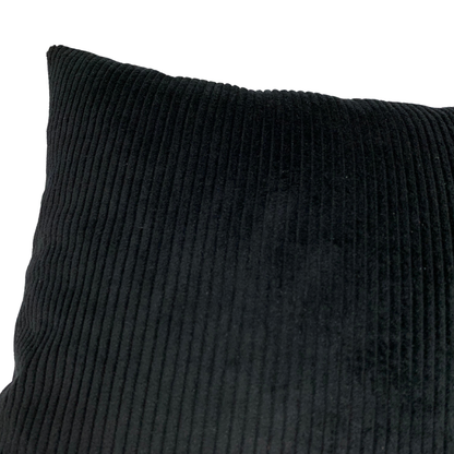 Kissenbezug Floral Schwarz 40x40cm, 30x50cm Elegant mit Breitcord