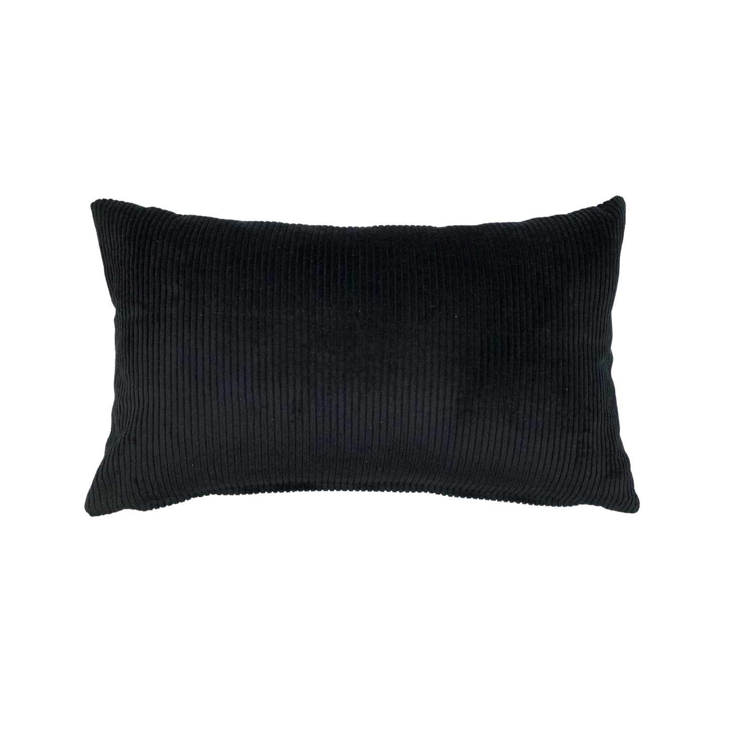 Kissenbezug Floral Schwarz 40x40cm, 30x50cm Elegant mit Breitcord