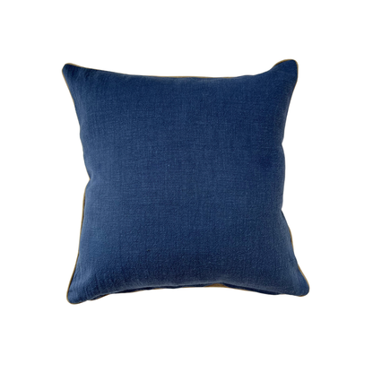 Kissenbezug Leinen Zweifarbig Blau und Rosé 40x40cm, 50x50cm, 30x50cm