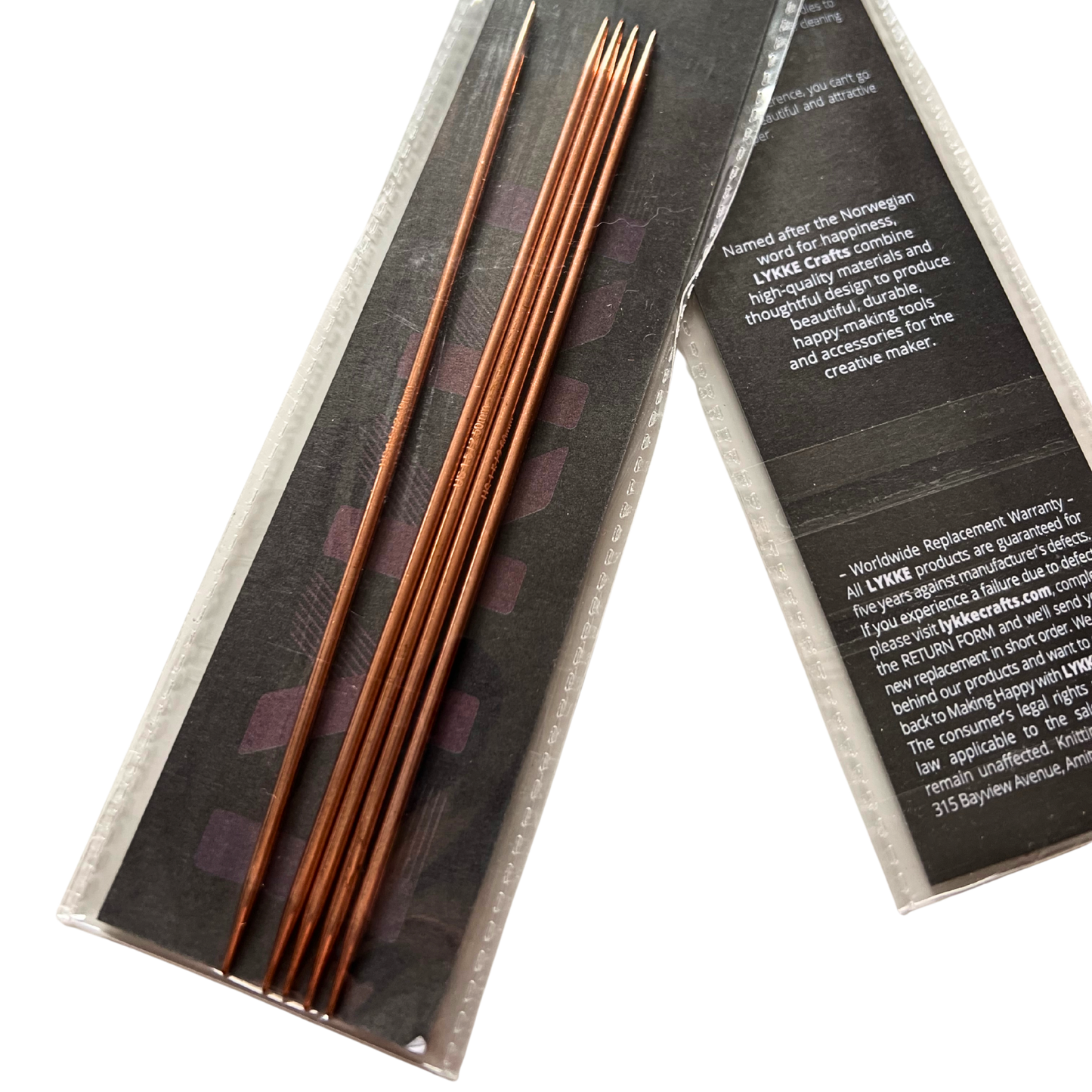 Lykke Strumpfstricknadeln Kupfernadeln Nadelspiel 15cm Cypra Copper Needles