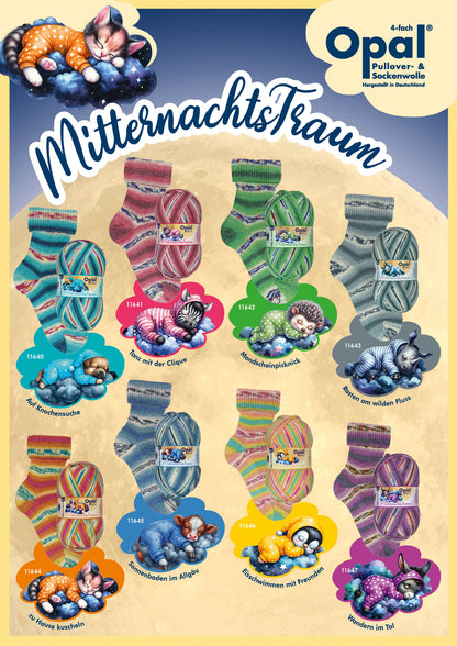 Opal Sockenwolle 4-fädig Mitternachtstraum