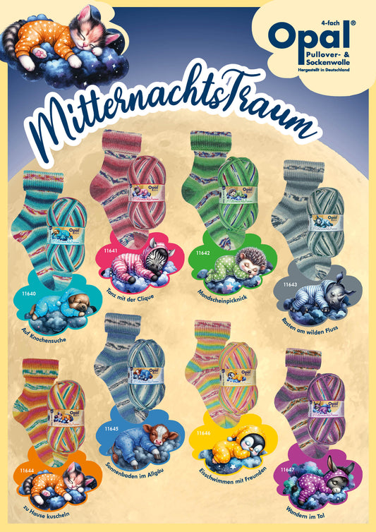 Opal Sockenwolle 4-fädig Mitternachtstraum