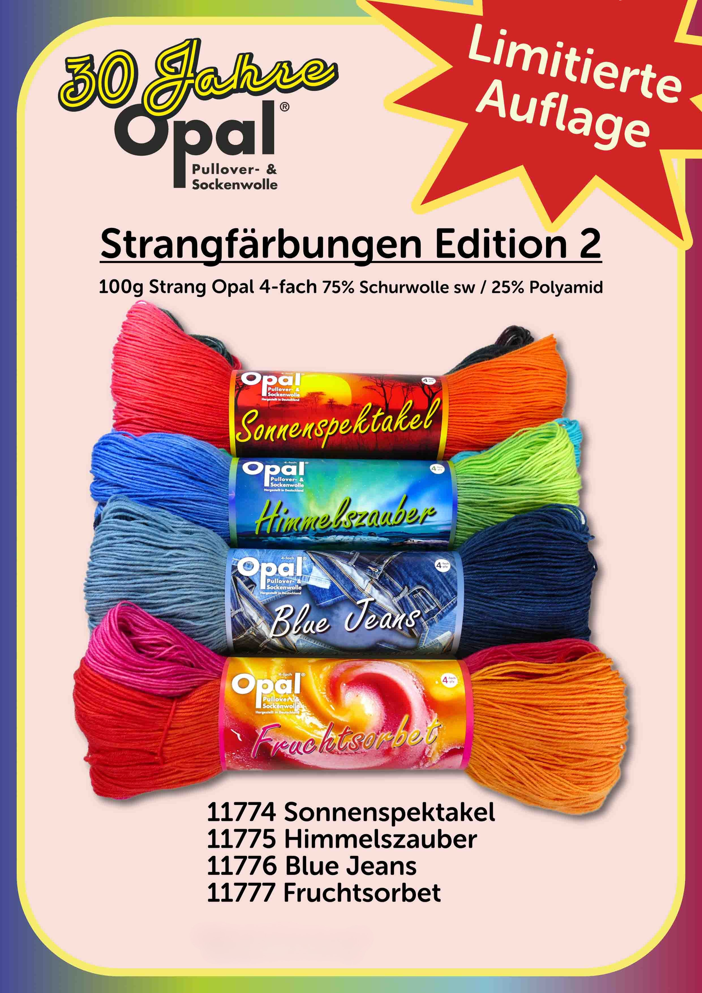 Opal sock yarn Uni 4-ply grass green 