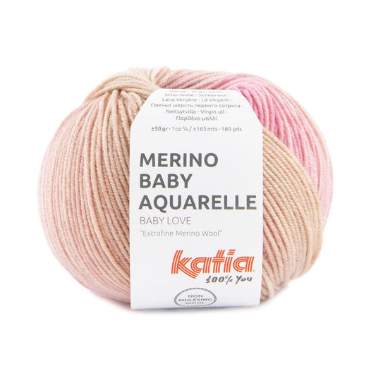 Katia Wolle Merino Baby Aquarelle 50g