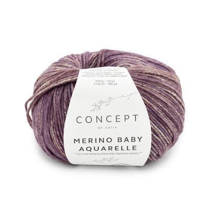 Katia Wolle Merino Baby Aquarelle 50g