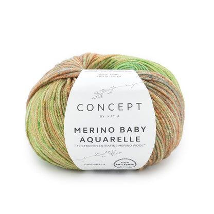 Katia Wolle Merino Baby Aquarelle 50g