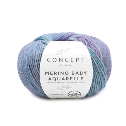 Katia Wolle Merino Baby Aquarelle 50g