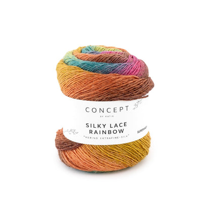 Katia Wolle Silky Lace Rainbow - Concept by Katia 50g
