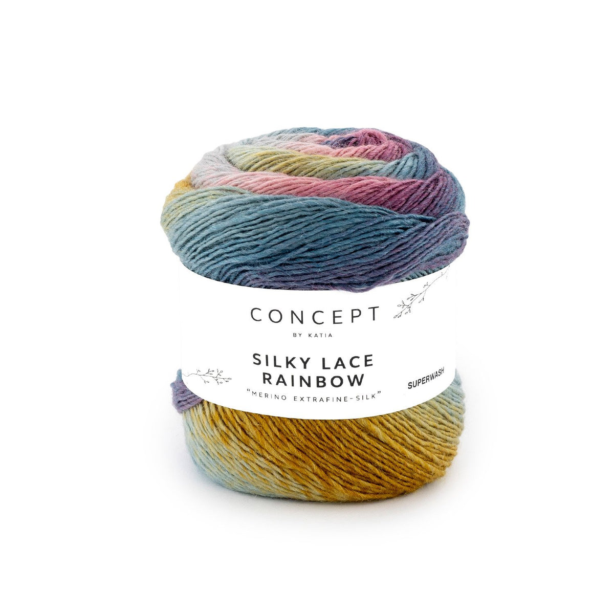 Katia Wolle Silky Lace Rainbow - Concept by Katia 50g