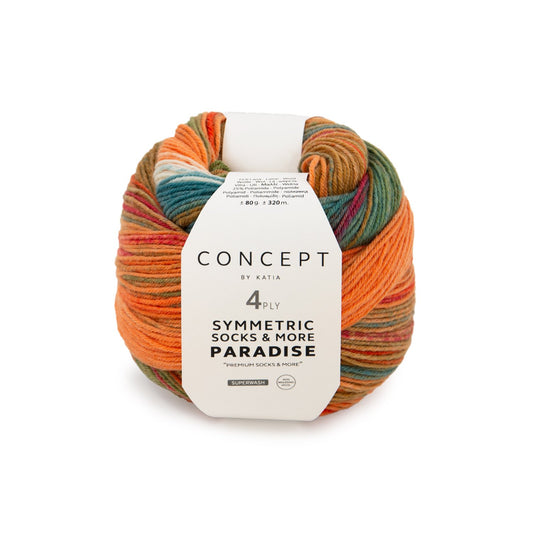 Katia Sockenwolle Paradise Symmetric Socks & More 80g