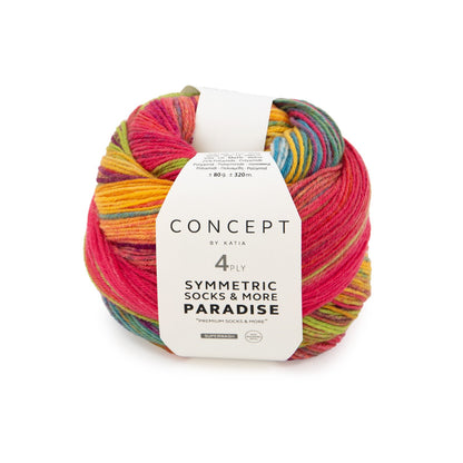 Katia Sockenwolle Paradise Symmetric Socks & More 80g