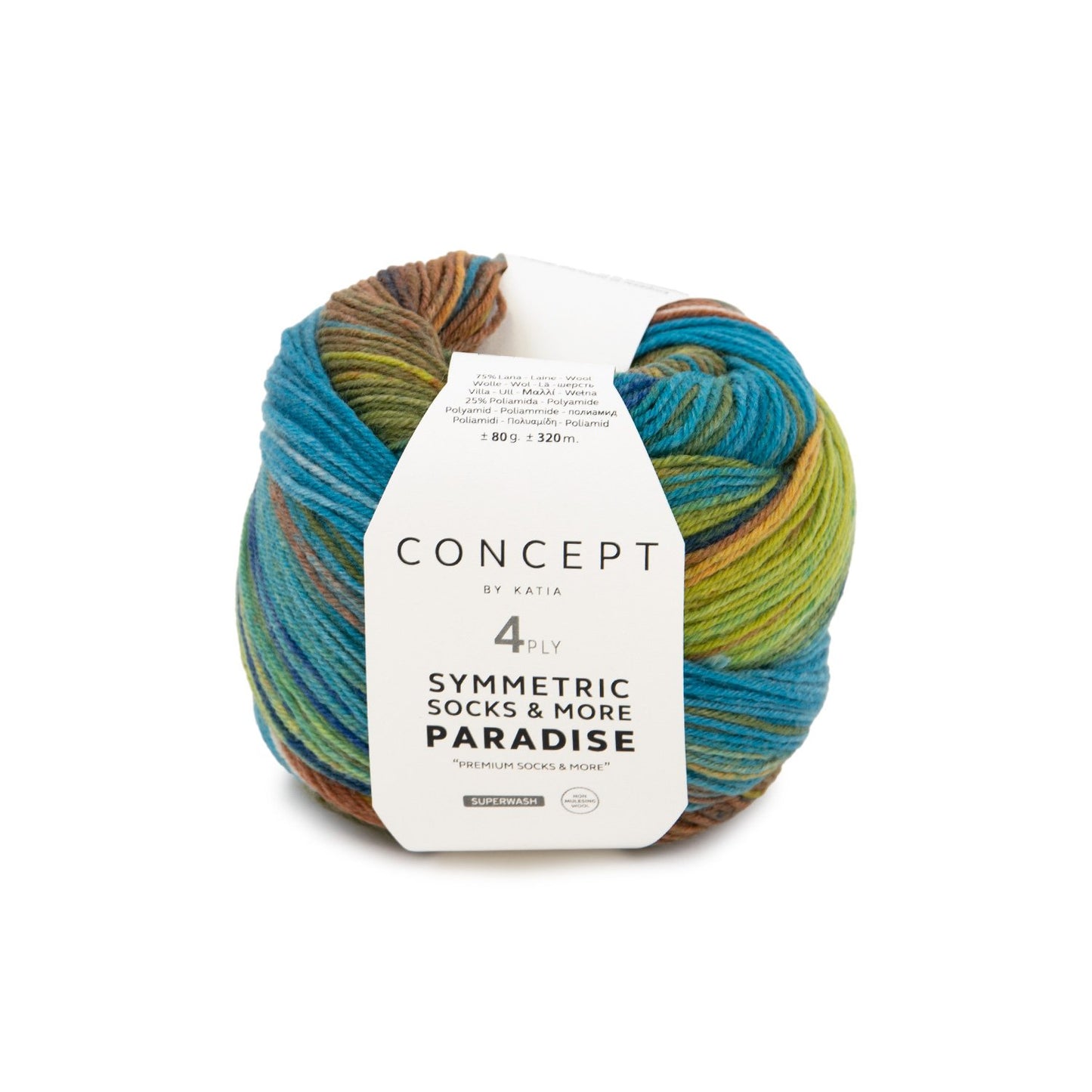 Katia Sockenwolle Paradise Symmetric Socks & More 80g