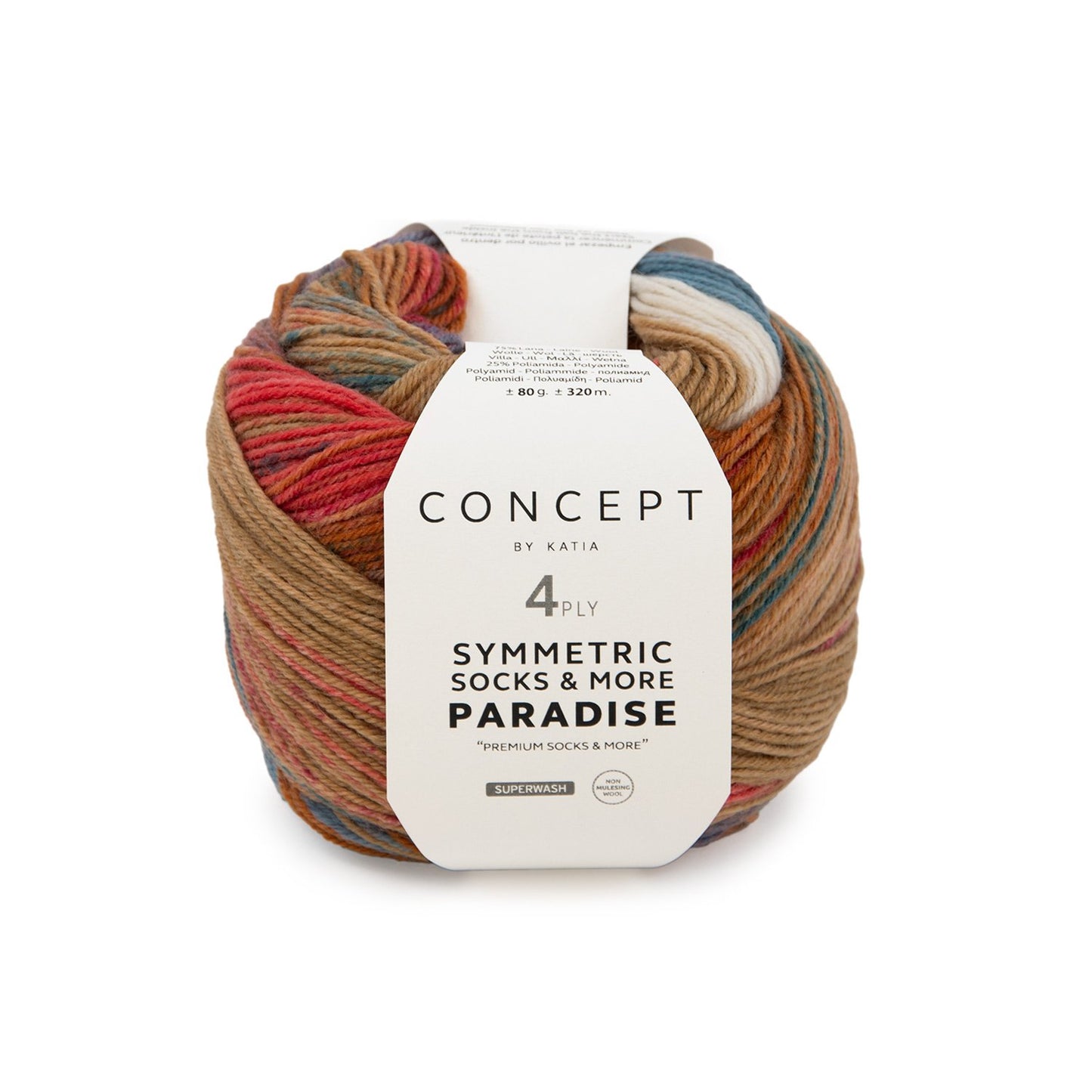 Katia Sockenwolle Paradise Symmetric Socks & More 80g